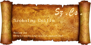 Szokolay Csilla névjegykártya